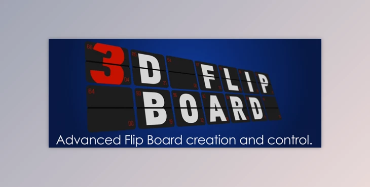 aescripts 3D Flip Board v1.17 + Flip Board Sample Project