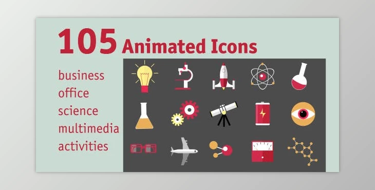 Download 105 Animated Icons (Videohive 11592941)