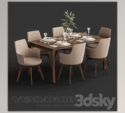 Download Venjakob Alexia Chair with Dining Table ET388