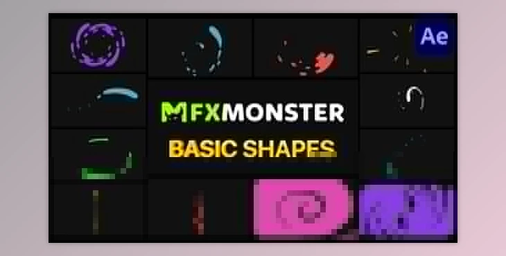 Download Basic Shapes Pack After Effects (Videohive 29383516)