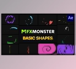 Download Basic Shapes Pack After Effects (Videohive 29383516)