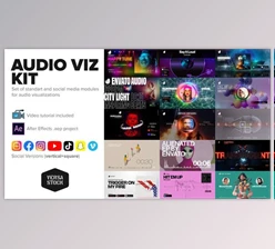 Download Audio Visualization Social Media Kit (Videohive 29347563)