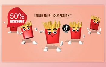 Download French Fries Character <span class='badge badge-warning'>Kit</span> (Videohive 26962035)