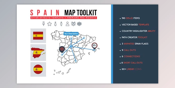 Download Spain Map Toolkit (Videohive 27927214)
