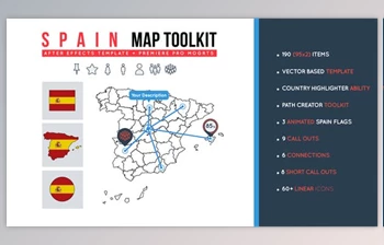 Download Spain Map <span class='badge badge-warning'>Toolkit</span> (Videohive 27927214)