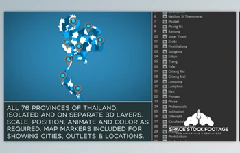 Download Thailand Map <span class='badge badge-warning'>Kit</span> (Videohive 26799086)