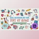 Download Doodle Background and Frame Stay At Home (Videohive 27871985)