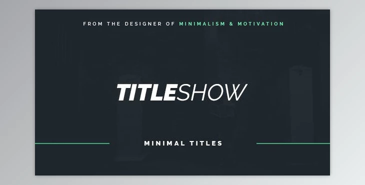 Download Titleshow (Videohive 14410786) - AE Project