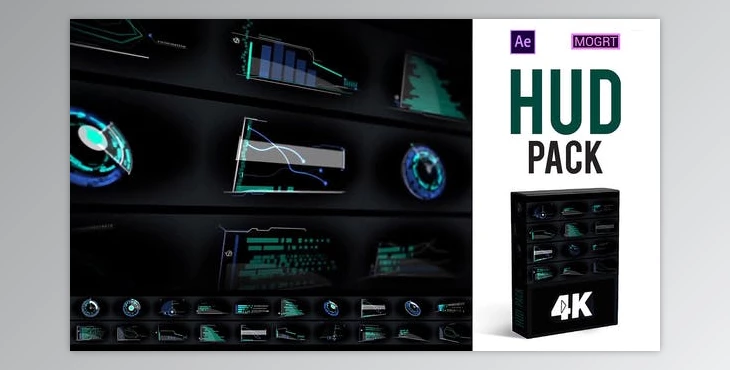 Download HUD Pack 4K (Videohive 29454322) Ae Project