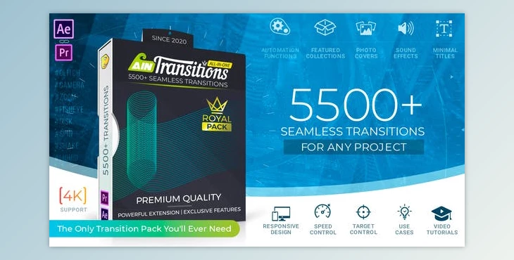 Download Videohive AinTransitions Ultimate Multipurpose Transitions Pack 26050211