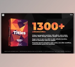 Download 1300+ Titles For After Effects v1.5 (Videohive 28464847) - Ae Project