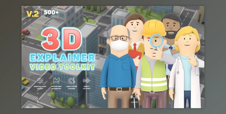Download 3D Characters Explainer Toolkit V2 - 26491556