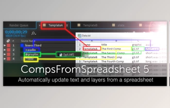 <span class='badge badge-warning'>Aescripts</span> - Download CompsFromSpreadsheet 5 v5.23