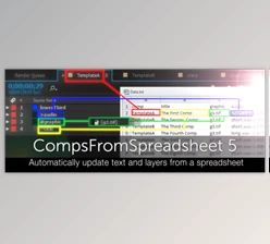Aescripts - Download CompsFromSpreadsheet 5 v5.23