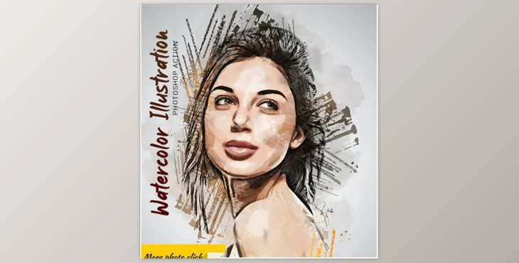 Download Watercolor Illustration Photoshop Action GraphicRiver-28803661