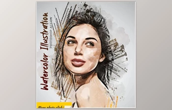 Download Watercolor Illustration <span class='badge badge-warning'>Photoshop</span> Action GraphicRiver-28803661
