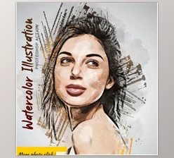 Download Watercolor Illustration Photoshop Action GraphicRiver-28803661
