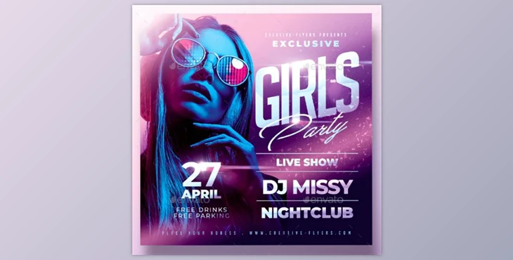 Download Girls Party Nightclub Flyer GraphicRiver-28790786