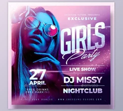 Download Girls Party Nightclub Flyer GraphicRiver-28790786
