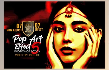 Download Pop Art <span class='badge badge-warning'>Effect</span> Photoshop Action CreativeMarket-4883415