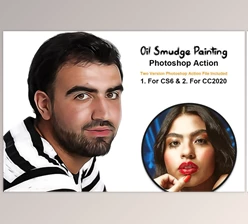Download Oil Smudge Painting PS Action CreativeMarket-5370495