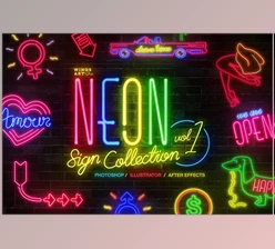 Download Neon Sign Collection: Volume One CreativeMarket-4718662