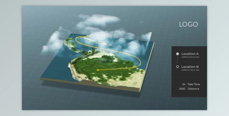 Download World Map Connector (Videohive 29504986) - AE Project For 3d, delivery, globe, logistics