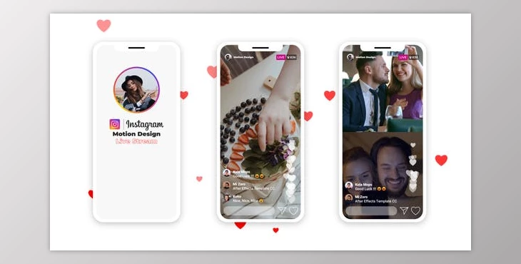 Download Instagram Live Stream (Videohive 28890178) - AE Project For blogger, channel