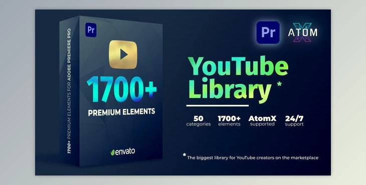 Download Videohive Youtube Pack - Transitions & Assets  27009072 V2.1