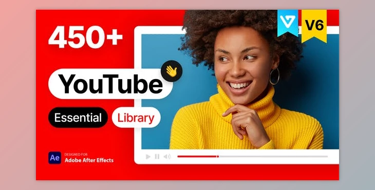 Download Youtube Essential Library V6 (Videohive 21601793) - AE Project For blogger, corporate, essential, graphics