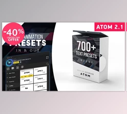 Download Text Presets | Atom (Videohive 23150189) - AE Project For atom, bounce text, bouncing