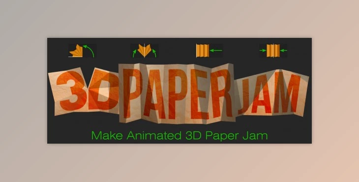 aescript 3D Paper Jam v1.2 Full Version