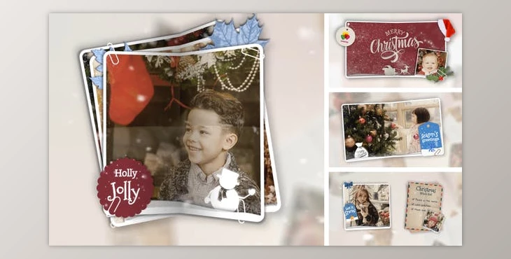 Download Christmas Folded Slideshow (Videohive 29359848) - AE Project For Video Displays, Holidays