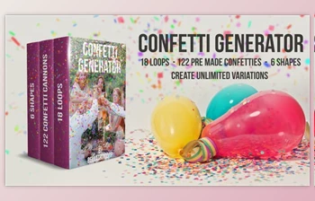 Download Confetti <span class='badge badge-warning'>Generator</span> Bundle (Videohive 21668805) - AE Project For Elements