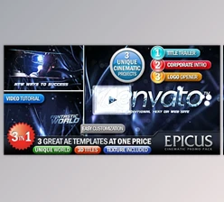 Download EPICUS 3in1: Cinematic Promo Pack (Videohive 145641) - AE Project