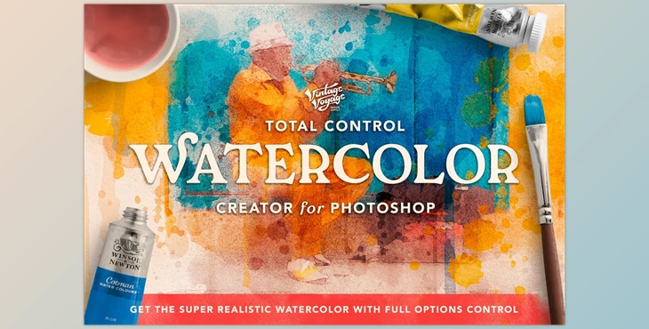 Download Total Watercolor Creator CreativeMarket-5652304 (PSD, ABR, PDF, GRD)