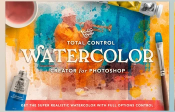 Download Total Watercolor Creator <span class='badge badge-warning'>CreativeMarket-5652304</span> (PSD, ABR, PDF, GRD)