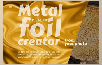 Download <span class='badge badge-warning'>Metal</span> foil creator — Mockup CreativeMarket-5553421 (JPG, PSD)