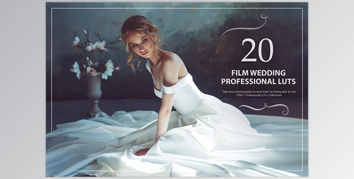 Download 20 Film Wedding LUTs Pack CreativeMarket-5602641 (XMP, JPG)
