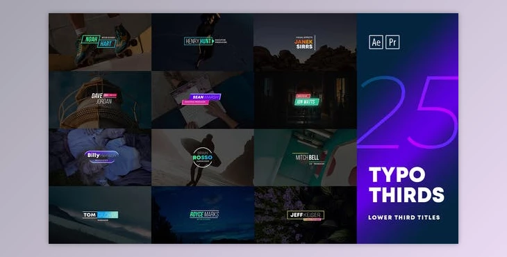 Download Lower Third Titles Pack (Videohive 28830304) - PR Project