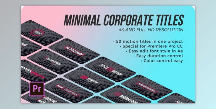 Download Titles Minimal Corporate | Premiere Pro (Videohive 29229153) - PR Project