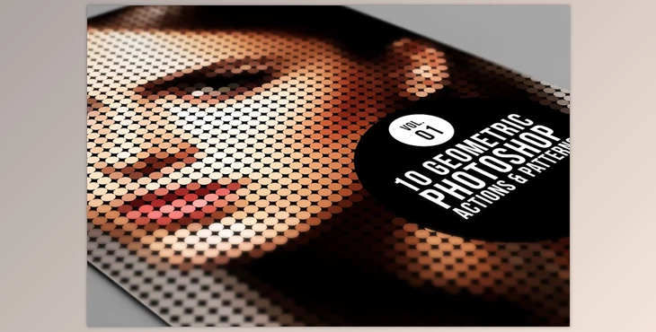 Download 10 Geometric Photoshop Actions 01 CreativeMarket-16939 (ATN, PAT)