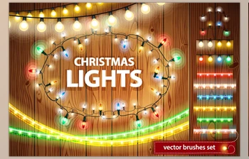 Download Christmas Lights Decorations <span class='badge badge-warning'>Set</span> CreativeMarket-111164 (PNG, JPG, EPS, PSD)