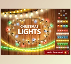 Download Christmas Lights Decorations Set CreativeMarket-111164 (PNG, JPG, EPS, PSD)