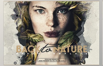 Download Back To <span class='badge badge-warning'>Nature</span> Photo Template CreativeMarket-4998428 (JPG, PSD)