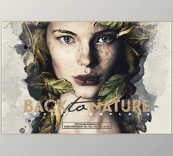 Download Back To Nature Photo Template CreativeMarket-4998428 (JPG, PSD)