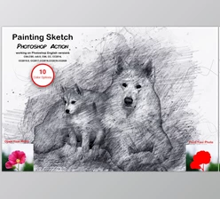 Download Painting Sketch Photoshop Action CreativeMarket-5611943