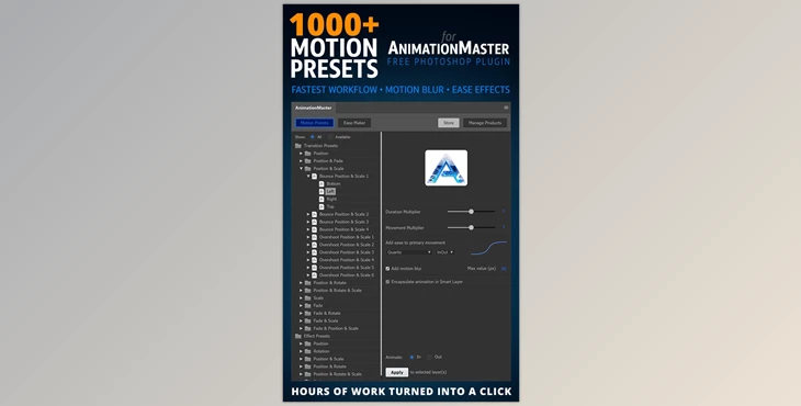 Download 1000 Motion Presets for Animation Master GraphicRiver-29302174 (JSX)