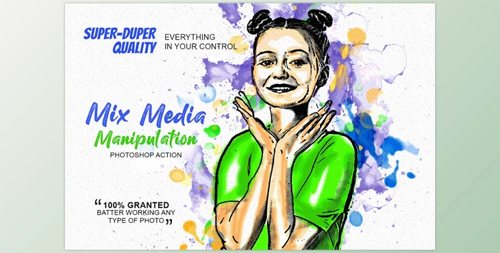 Download Mix Media Manipulation PS Action CreativeMarket-5188492 (PAT, ABR, ATN)