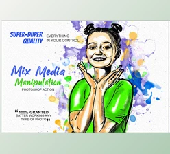 Download Mix Media Manipulation PS Action CreativeMarket-5188492 (PAT, ABR, ATN)